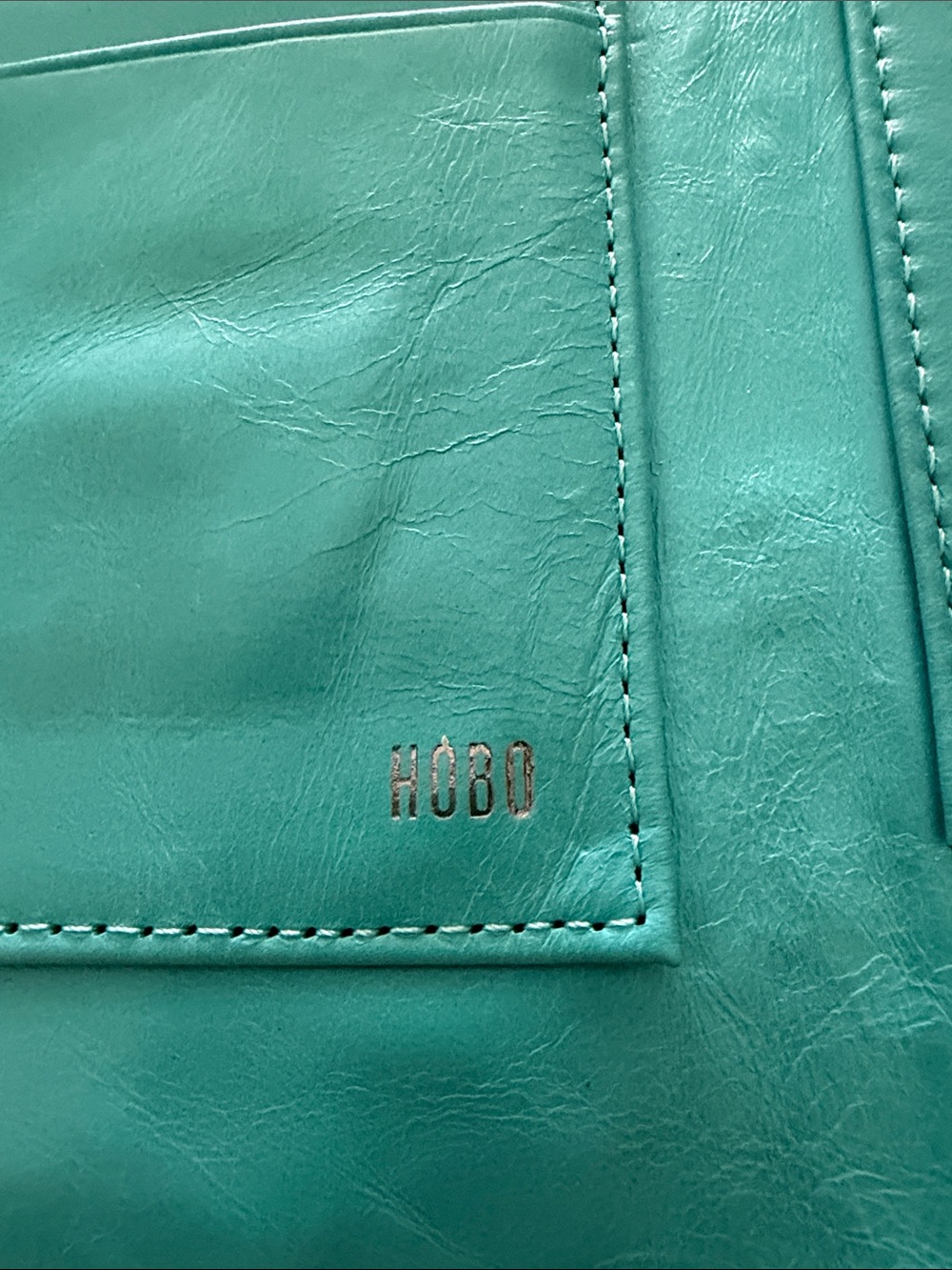 HOBO Turquoise Clutch Wallet - Stylish Women's Wallet - Picture 4 of 8